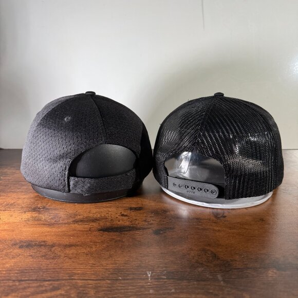 2 PCS US Navy TOP Gun Patch 5 Panel Flat Bill Trucker Mesh Cap - Picture 2 of 3